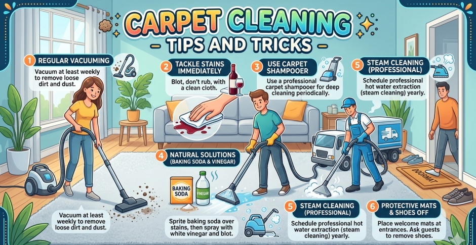 Different Types of Carpet Stains and How to Treat Them